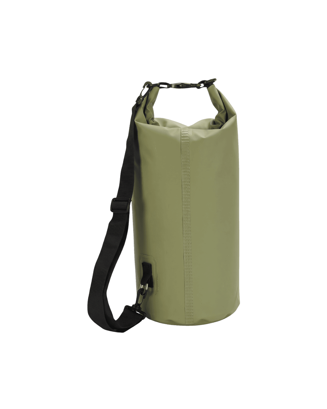Rihla 15L olive waterproof bag opposite side with shoulder sling